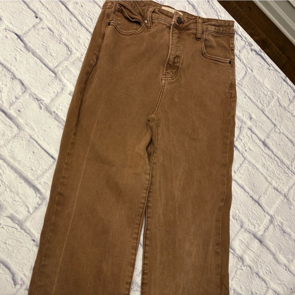 High Rise Brown Jeans for Women
